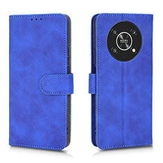 Funda de Cuero Cartera con Soporte Carcasa L01Z para Huawei Honor Magic4 Lite 5G Azul