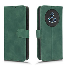 Funda de Cuero Cartera con Soporte Carcasa L01Z para Huawei Honor Magic5 5G Verde