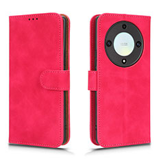 Funda de Cuero Cartera con Soporte Carcasa L01Z para Huawei Honor Magic5 Lite 5G Rosa Roja