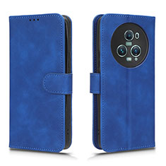 Funda de Cuero Cartera con Soporte Carcasa L01Z para Huawei Honor Magic5 Pro 5G Azul