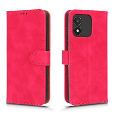 Funda de Cuero Cartera con Soporte Carcasa L01Z para Huawei Honor X5 Rosa Roja