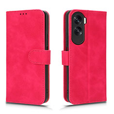 Funda de Cuero Cartera con Soporte Carcasa L01Z para Huawei Honor X50i 5G Rosa Roja