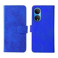 Funda de Cuero Cartera con Soporte Carcasa L01Z para Huawei Honor X7 Azul