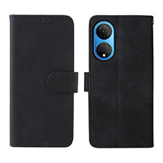 Funda de Cuero Cartera con Soporte Carcasa L01Z para Huawei Honor X7 Negro