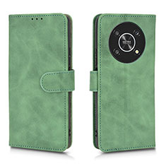 Funda de Cuero Cartera con Soporte Carcasa L01Z para Huawei Honor X9 5G Verde