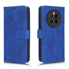 Funda de Cuero Cartera con Soporte Carcasa L01Z para Huawei Mate 50 Azul