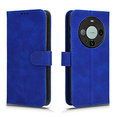 Funda de Cuero Cartera con Soporte Carcasa L01Z para Huawei Mate 60 Pro Azul