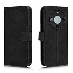 Funda de Cuero Cartera con Soporte Carcasa L01Z para Huawei Mate 60 Pro Negro