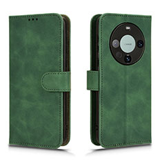 Funda de Cuero Cartera con Soporte Carcasa L01Z para Huawei Mate 60 Pro Verde