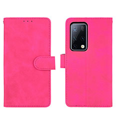 Funda de Cuero Cartera con Soporte Carcasa L01Z para Huawei Mate X2 Rosa Roja