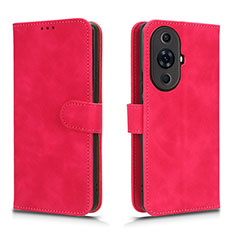 Funda de Cuero Cartera con Soporte Carcasa L01Z para Huawei Nova 11 Pro Rosa Roja