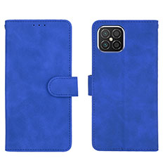 Funda de Cuero Cartera con Soporte Carcasa L01Z para Huawei Nova 8 SE 4G Azul