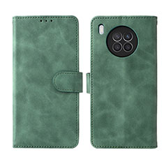 Funda de Cuero Cartera con Soporte Carcasa L01Z para Huawei Nova 8i Verde