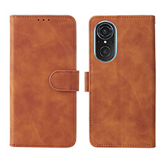 Funda de Cuero Cartera con Soporte Carcasa L01Z para Huawei Nova 9 SE Marron