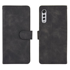 Funda de Cuero Cartera con Soporte Carcasa L01Z para LG Velvet 5G Negro