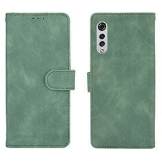 Funda de Cuero Cartera con Soporte Carcasa L01Z para LG Velvet 5G Verde