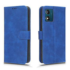 Funda de Cuero Cartera con Soporte Carcasa L01Z para Motorola Moto E13 Azul