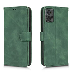 Funda de Cuero Cartera con Soporte Carcasa L01Z para Motorola Moto E22i Verde