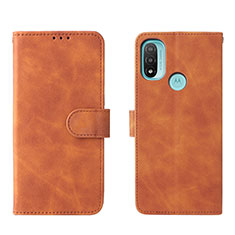 Funda de Cuero Cartera con Soporte Carcasa L01Z para Motorola Moto E40 Marron