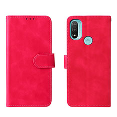 Funda de Cuero Cartera con Soporte Carcasa L01Z para Motorola Moto E40 Rosa Roja