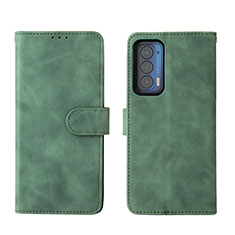 Funda de Cuero Cartera con Soporte Carcasa L01Z para Motorola Moto Edge (2021) 5G Verde