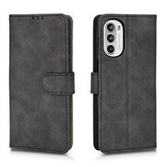 Funda de Cuero Cartera con Soporte Carcasa L01Z para Motorola Moto Edge (2022) 5G Negro