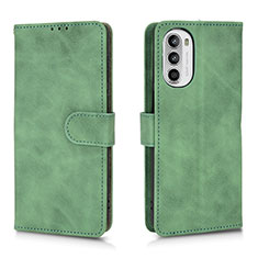 Funda de Cuero Cartera con Soporte Carcasa L01Z para Motorola Moto Edge (2022) 5G Verde