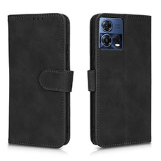 Funda de Cuero Cartera con Soporte Carcasa L01Z para Motorola Moto Edge 30 Fusion 5G Negro