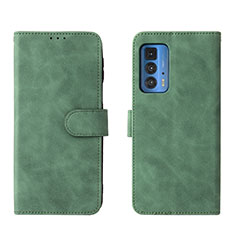 Funda de Cuero Cartera con Soporte Carcasa L01Z para Motorola Moto Edge S Pro 5G Verde