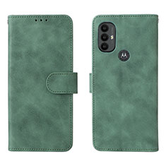 Funda de Cuero Cartera con Soporte Carcasa L01Z para Motorola Moto G Play (2023) Verde