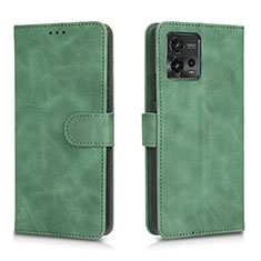 Funda de Cuero Cartera con Soporte Carcasa L01Z para Motorola Moto G72 Verde