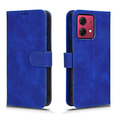 Funda de Cuero Cartera con Soporte Carcasa L01Z para Motorola Moto G84 5G Azul