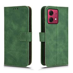 Funda de Cuero Cartera con Soporte Carcasa L01Z para Motorola Moto G84 5G Verde