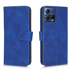 Funda de Cuero Cartera con Soporte Carcasa L01Z para Motorola Moto S30 Pro 5G Azul