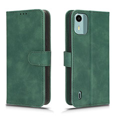 Funda de Cuero Cartera con Soporte Carcasa L01Z para Nokia C12 Pro Verde