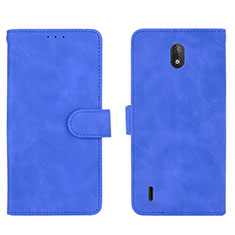 Funda de Cuero Cartera con Soporte Carcasa L01Z para Nokia C2 Azul