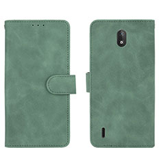 Funda de Cuero Cartera con Soporte Carcasa L01Z para Nokia C2 Verde