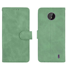 Funda de Cuero Cartera con Soporte Carcasa L01Z para Nokia C20 Verde