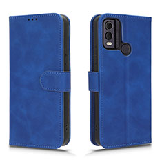 Funda de Cuero Cartera con Soporte Carcasa L01Z para Nokia C22 Azul