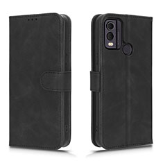 Funda de Cuero Cartera con Soporte Carcasa L01Z para Nokia C22 Negro