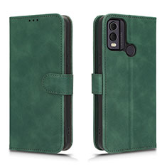 Funda de Cuero Cartera con Soporte Carcasa L01Z para Nokia C22 Verde