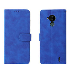 Funda de Cuero Cartera con Soporte Carcasa L01Z para Nokia C30 Azul