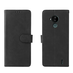 Funda de Cuero Cartera con Soporte Carcasa L01Z para Nokia C30 Negro