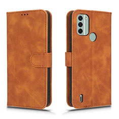 Funda de Cuero Cartera con Soporte Carcasa L01Z para Nokia C31 Marron