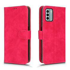 Funda de Cuero Cartera con Soporte Carcasa L01Z para Nokia G22 Rosa Roja