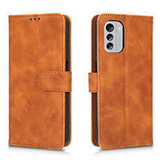 Funda de Cuero Cartera con Soporte Carcasa L01Z para Nokia G60 5G Marron