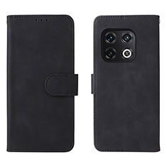 Funda de Cuero Cartera con Soporte Carcasa L01Z para OnePlus 10 Pro 5G Negro