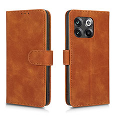 Funda de Cuero Cartera con Soporte Carcasa L01Z para OnePlus 10T 5G Marron