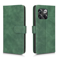 Funda de Cuero Cartera con Soporte Carcasa L01Z para OnePlus 10T 5G Verde