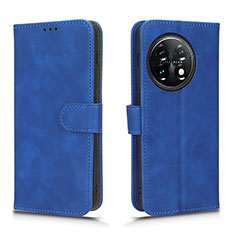 Funda de Cuero Cartera con Soporte Carcasa L01Z para OnePlus 11 5G Azul